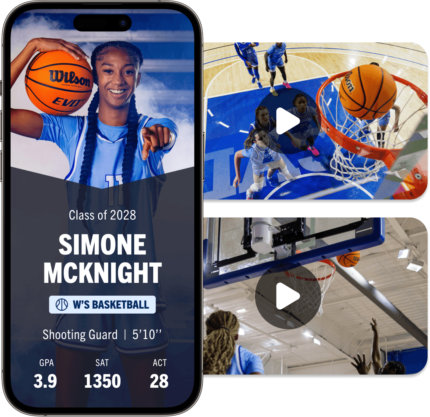 phone with brag stats