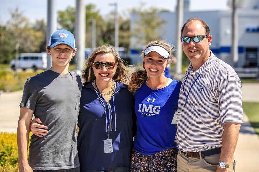 smiling family at IMG Academy | IMGAcademy.com